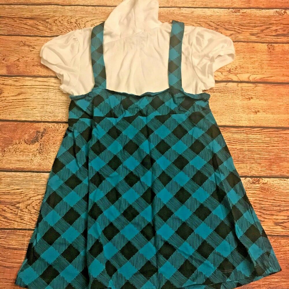 One Step Up Girl’s Layered Plaid Dress L